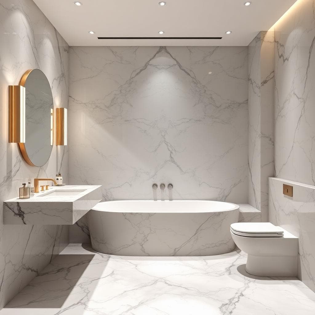 Bathroom Marble Finishing