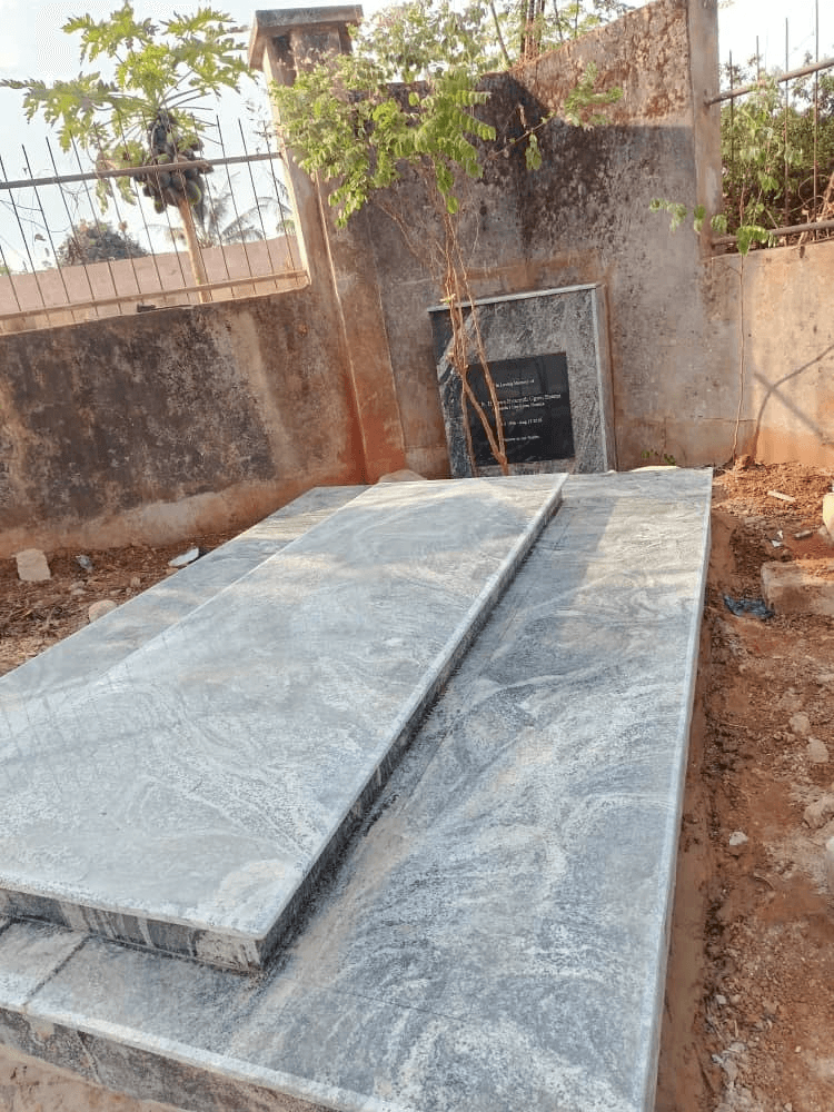 Black Marble Tombstone