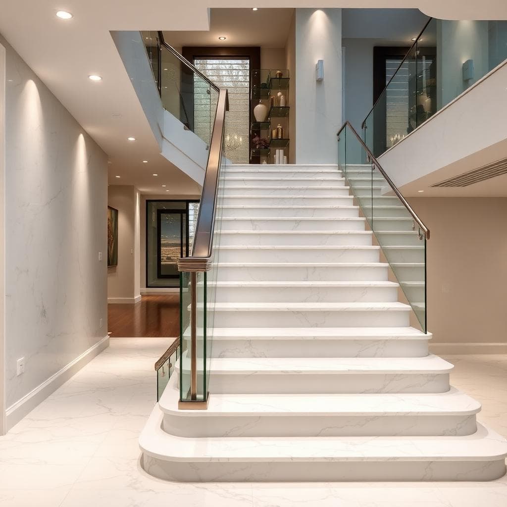 Marble staircase